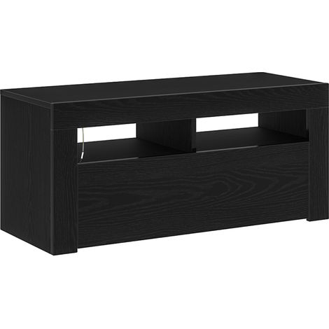 Meuble TV Banc TV Armoire TV Chêne noir 90 x 35 x 40 cm Bois d'ingénierie (1/5)