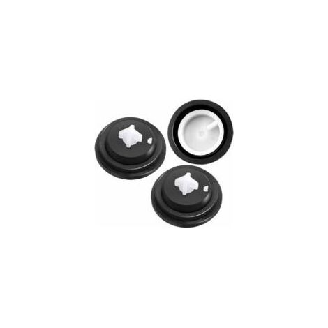 Lot de 3 membranes pour robinet flotteur, caoutchouc noir et blanc, 27 mm x 15 mm, pour vannes dadmission Crezuo (1/5)