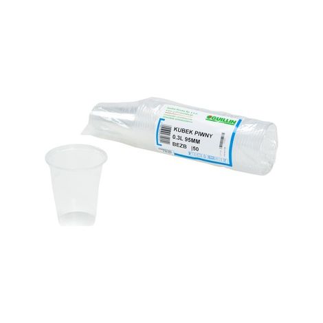 Boccale da birra in plastica da 300 ml - 50 pezzi