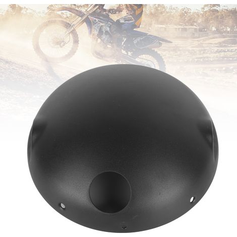 (Exclusivité Mexique) Boîtier de phare de moto, boîtier de phare LED, phare avant de 7 pouces, cache arrière, noir mat (1/5)