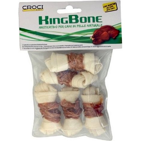 Ossa King Bone da 6 cm con carne di anatra 6 confezioni da 5 pezzi