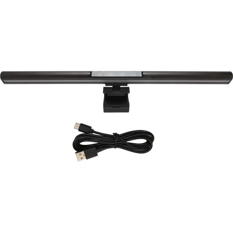 Lampe écran PC tactile professionnelle 5 températures de couleur réglables, barre lumineuse pour moniteur, noir (1/5)