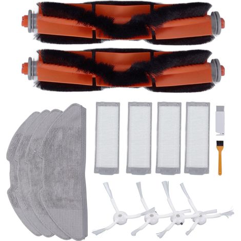 Kit de accesorios de repuesto para el robot aspirador Xiaomi MJSTL MJST1S: filtros, cepillos y almohadillas.
