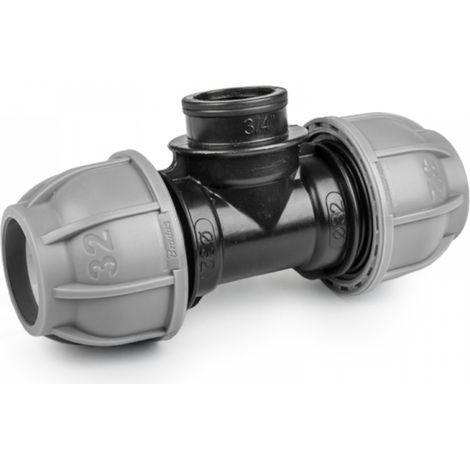 T-Stück Schlauchkupplung mit Innengewinde für PE-Rohre 40 mm - 5/4"