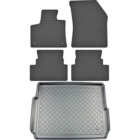 Peugeot 3008 II Crossover (à partir de septembre 2019) - Kit de tapis de sol en caoutchouc + tapis de coffre