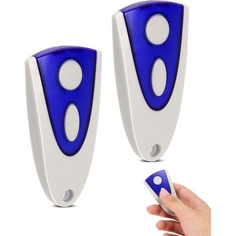 433,92MHz Télécommande Portail pour Novoferm Novotron 502 MAX43-2, 512 MIX43-2, 522/524 Design, 2 Canaux, avec Piles, Télécommande de Porte de Garage, Bip Garage (2PCS) (1/4)