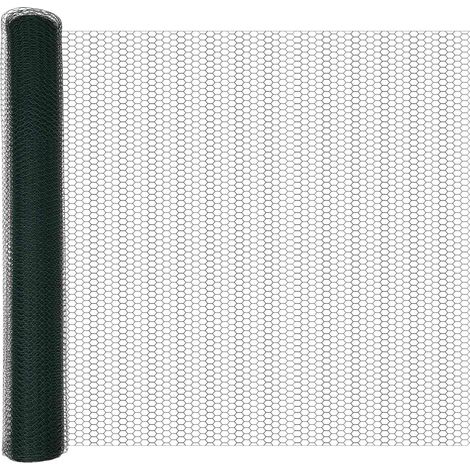 Maison Exclusive - Hexagonzaun Grün 1 x 10 m PVC