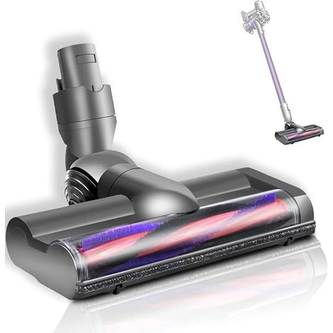 Cepillo motorizado compatible con Dyson V6 DC58 DC59 DC62 DC72 DC74 SV04 SV06 SV09, cepillo de suelo de accionamiento directo, repuesto para suelos duros, alfombras y moquetas. (1/5)