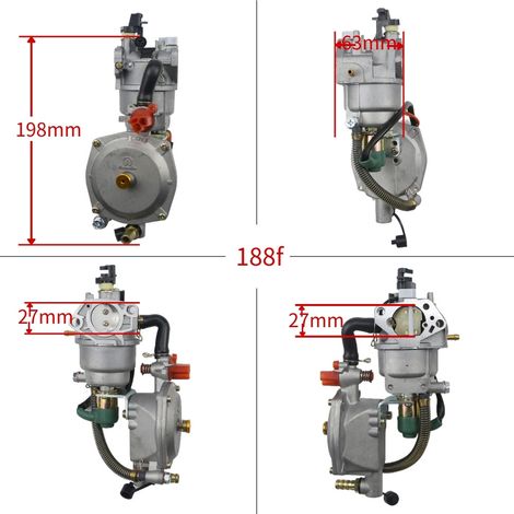 188F Zweistoffvergaser, 5-8 kW LPG/CNG-Generator GX390, Erdgasvergaser (1/4)