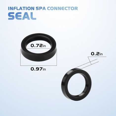 Kit de remplacement de connecteurs 11699 (2 pièces) Pièces de rechange pour joints de connecteurs de baignoire/piscine Intex Pure Spa (1/5)