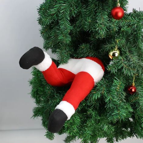 Weihnachtsbaumschmuck, Elfenbeine vom Weihnachtsmann, Weihnachtsdekorationen, Plüsch-Türdekorationen, Christbaumschmuck für Zuhause