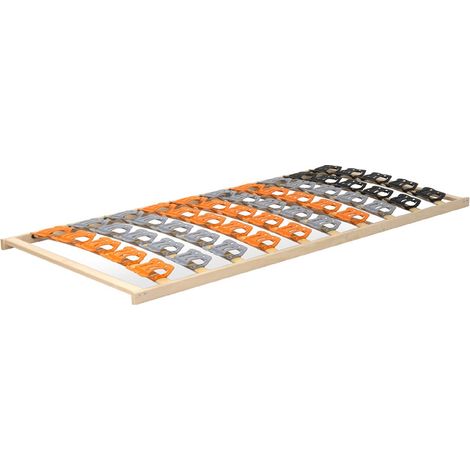 DOY Sommier à lattes ergonomique cadre en bois avec plots de soutien 80X200 cm (1/5)