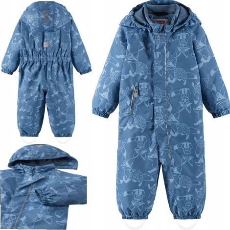 Reima Puhuri Kinder-Winteroverall, 80 cm, wasserdicht, isoliert, blau (1/5)