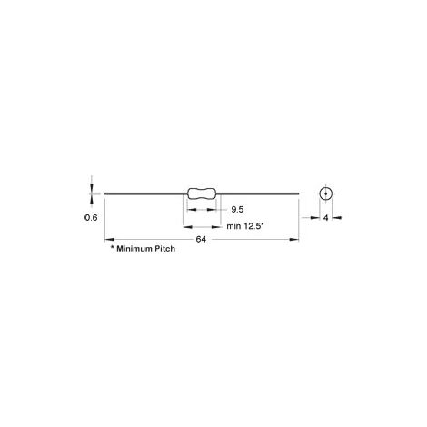 FASTRON Drosselspule, SMCC, axial, 10 µH, 680 mA