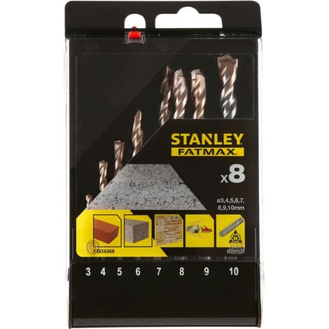 Stanley - Set di punte da trapano per calcestruzzo da 8 pezzi STA56068-QZ