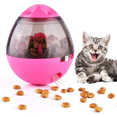 Jouet pour chien et chat, distributeur de nourriture pour animaux, gamelle anti-glouton pour chien, distributeur pour chat, petit jouet interactif pliable et stimulant, boîte à friandises ajustable