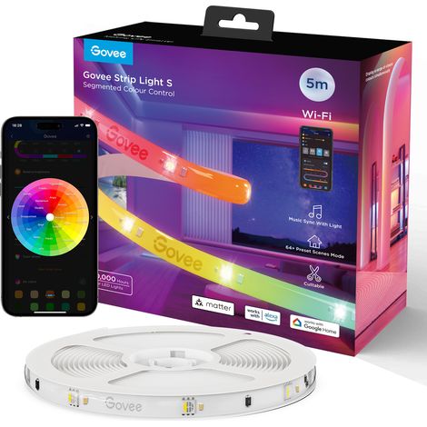 Tira LED Govee RGBIC multicolor de 5 metros