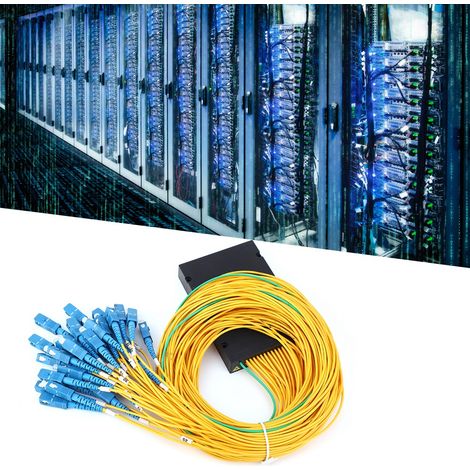 Répartiteur fibre optique monomode 1x32, module répartiteur PLC avec interface SC/UPC (1/5)