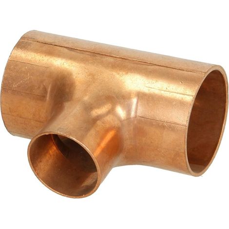 Raccord à braser cuivre té réduit 76 x 54 x 76 mm