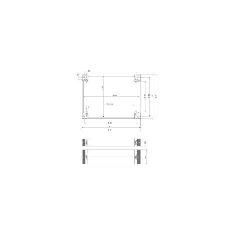 Schneider Electric Sockel 100mm Seitenteile NSYSPS4100