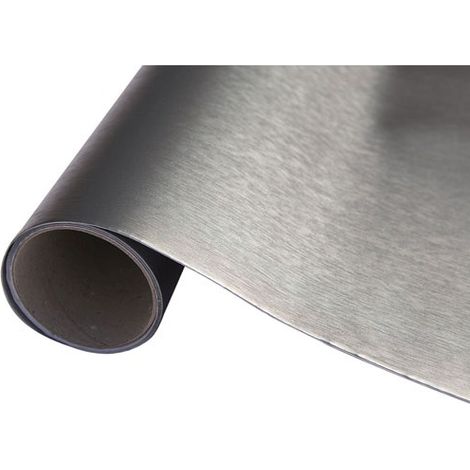 Adhésif métallique repositionnable 1,5m x 45cm – Finition professionnelle pour bois, métal et plastique – Application sans bulles – Repositionnable jusqu'à 1h – D-C-Fix (1/4)