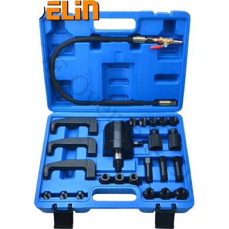 Kit d'outils pour extracteur d'injecteurs pneumatiques, ensemble de 24 pièces, compatibilité universelle, fonctionne à une pression de 5-8 bars, construction en acier haute résistance, solution de ran (1/5)
