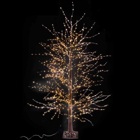 Albero di Natale luminoso marrone 180 cm con 1300 LED (1/5)