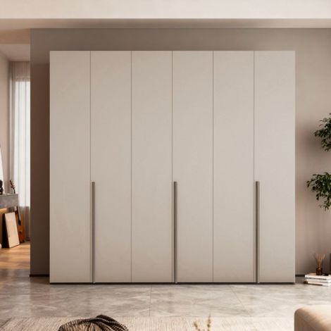 Armadio Modular 6 ante battenti colore cashmere