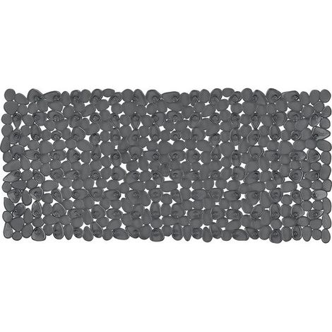 Alfombra de Bañera Redonda de PVC RIVERSTONE 75x36cm Gris Oscuro Spirella