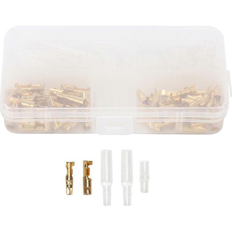 120 borniers à sertir, fiche/prise 3,9 mm, isolation sécurisée et durable, bornes à insertion ignifugées pour