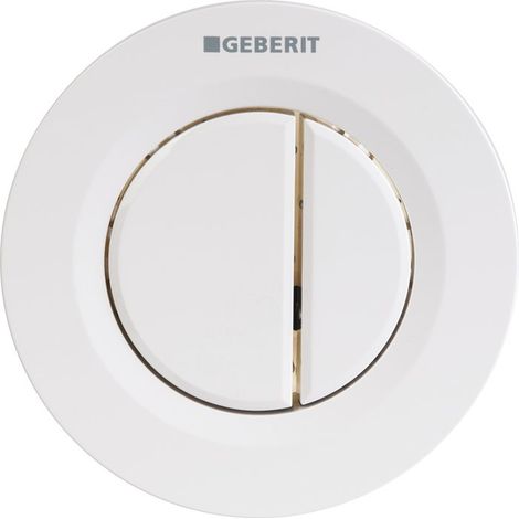 Geberit - Déclenchement à distance type 01, pneumatique, pour rinçage double touche, blanc alpin 116.042.11.1