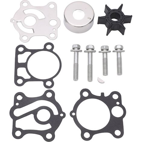 Kit de réparation de turbine de pompe à eau, 11 pièces, 6J8 W0078 A2 pour hors-bord 2 temps 25HP 30HP. (1/4)