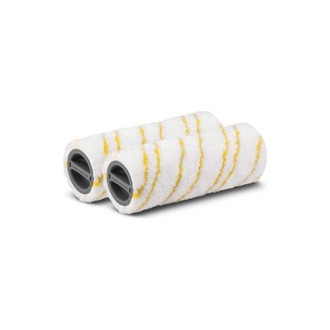 Kärcher – Rouleaux de nettoyage microfibres 2 pcs – Compatibles avec FC 5 et FC 3 – Couleur jaune – Lavables jusqu'à 60°C