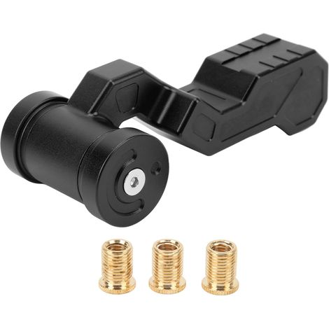 Pomello del cambio FOREHILL universale di ricambio in lega di alluminio 6061-T6 con 3 adattatori estesi per Acura, nero (1/5)