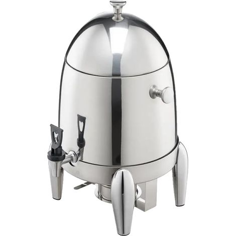 Dispensador de bebidas calientes, capacidad de 12 litros, grifo antigoteo, color plata. (1/2)