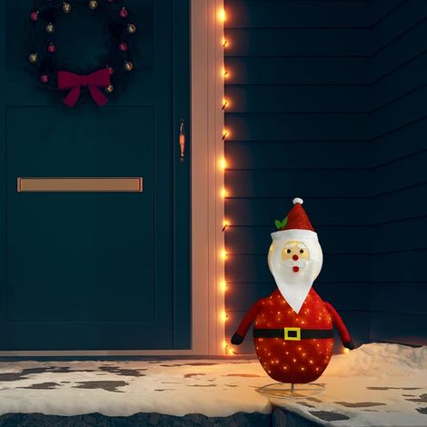Déco de Noël Figurine Père Noël LED - Décoration de Noël Tissu de luxe 60 cm -WYW79540 (1/5)