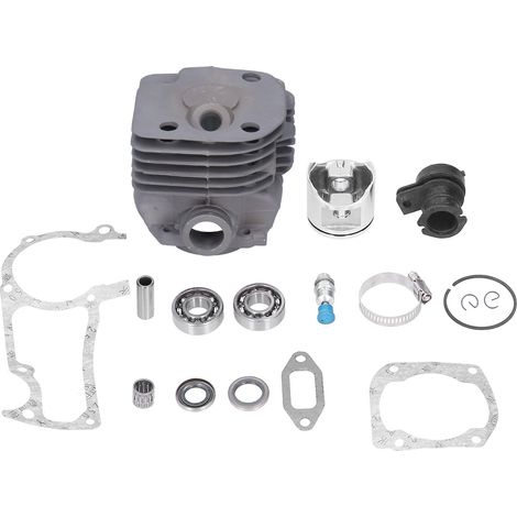 Kit de segments de piston pour cylindre de 48 mm avec joint, roulement et collecteur d'admission pour tronçonneuse Husqvarna 365, 372 et 372XP. (1/5)