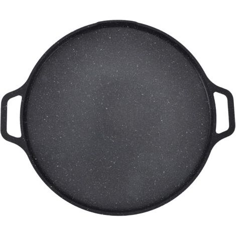 Grill de Barbecue Coréen, Poêle de Gril Multifonctionnelle Antiadhésive, Poêle Ronde en Alliage D'aluminium, Poêle de Gril Résistante aux Hautes Températures pour le Camping. (1/5)
