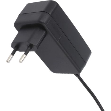 POSC12200A-H: Alimentatore a spina - orizzontale 12V/2A/24W, nero, adattatore, presa CA: CEE 7/16, spina CC: 2.1...