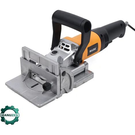 Manuzen - Machine à rainurer et tenonner le bois 760 W – réglage 0 à 90° – Argent (1/4)