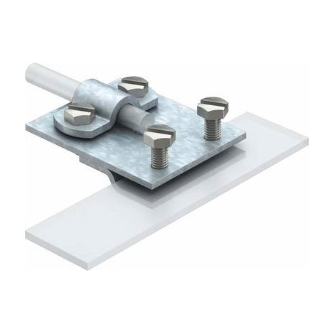 OBO Bettermann Morsetto per risvolto 8/10mm acciaio zincato a fuoco, 5317401