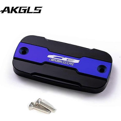 Bouchon de réservoir de liquide de frein avant et protection de l'orifice de remplissage pour moto Honda CB650R CBR650R CBR 650R CB 650R - Bleu CB (1/5)