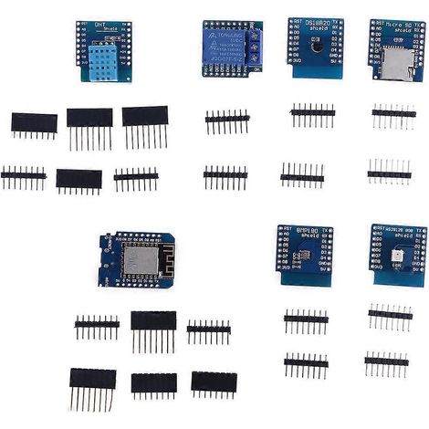 ESP8266 Pro für D1 WiFi Entwicklungsboard NodeMCU Lua WS2812 RGB DHT1 BMP180 mit Pins für WeMos Mini DIY Kit