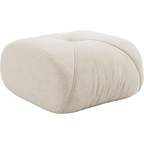 GagaPouf Elowin chenille beige clair (1/5)