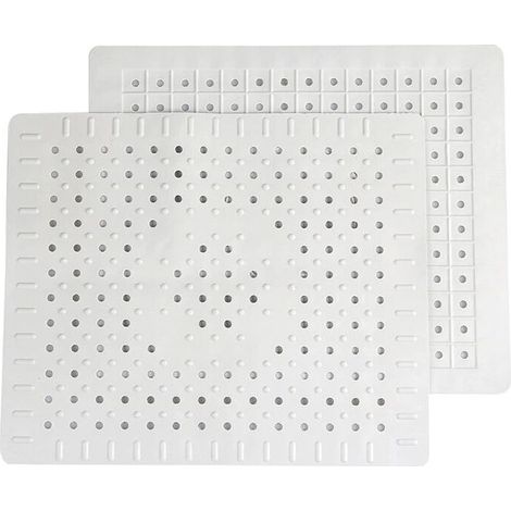 Lot de 2 tapis de protection pour évier de cuisine en caoutchouc antidérapant durable, facile à nettoyer et à couper soi-même (1/4)