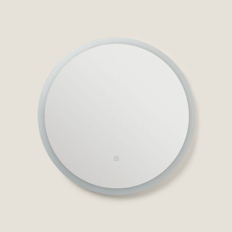 Specchio Bagno con Luce LED e Antiappannamento Ø60 cm Minna 4000K Bianco Naturale (1/5)