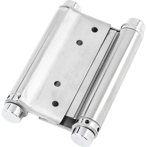 2 Pcs Charnières Porte en Acier Inox Paumelle Porte de Doule Action Charniere Meuble Anti-Rouille Charnières à Ressort à Visser Charniere Porte Battante pour Saloon Café Bar Double Porte (1/5)