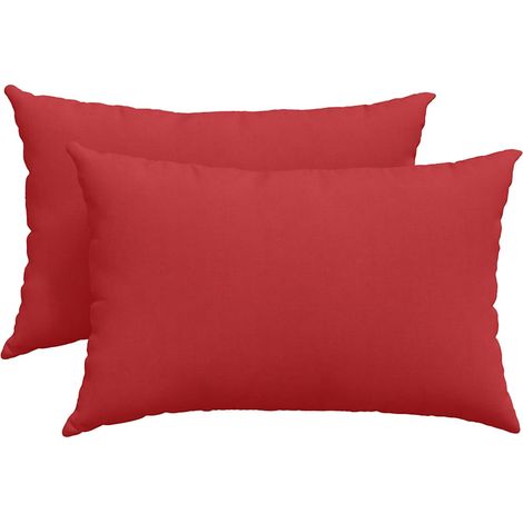 Maison Exclusive - Cojines de sofá 2 pcs Rojo 60 x 40 cm tela