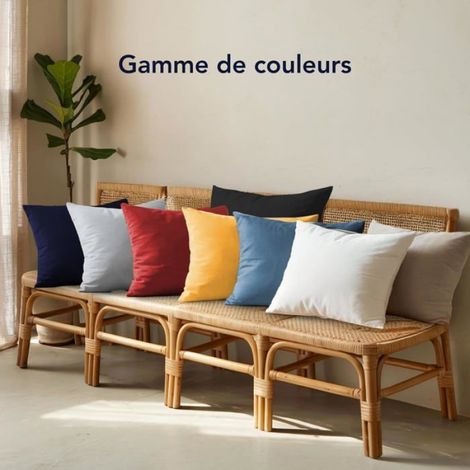 Dreamzie Taie Oreiller 50 X 70 Cm Coton (Lot De 2) 100% Coton Jersey 150 Gsm -Rouge - Taie D'Oreiller 50X70 Cm- Housse De Coussin (1/5)