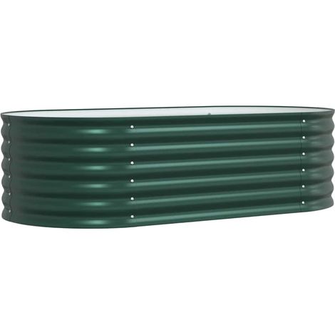 Maison Exclusive - Hochbeet Grün 160 x 80 x 44 cm Stahl